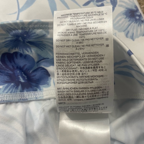 NWT LoveShackFancy Bogner Fire+Ice Blue Floral Base Layer Ski Leggings (AA) - Picture 16 of 16